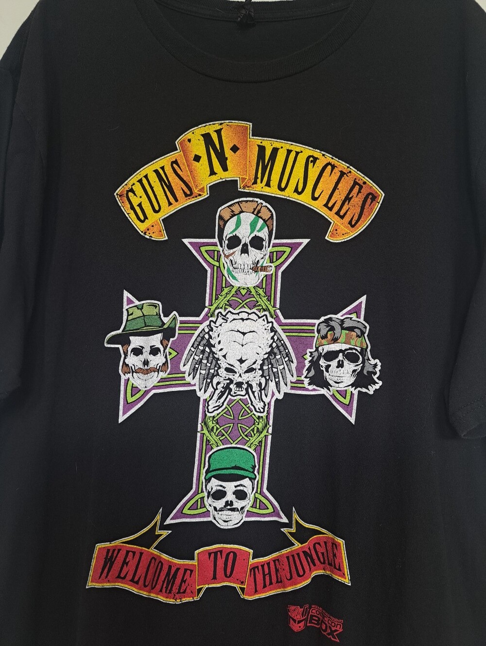 Men's "Guns N' Muscles" Predator Parody T-Shirt - 3X